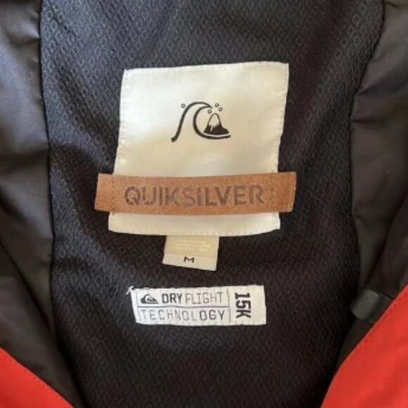 Quiksilver Men’s M Dry Flight 15K Ski Coat Snowboard Hiking - Picture 3 of 4